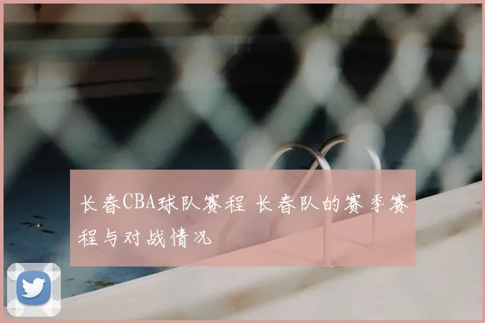 长春CBA球队赛程 长春队的赛季赛程与对战情况